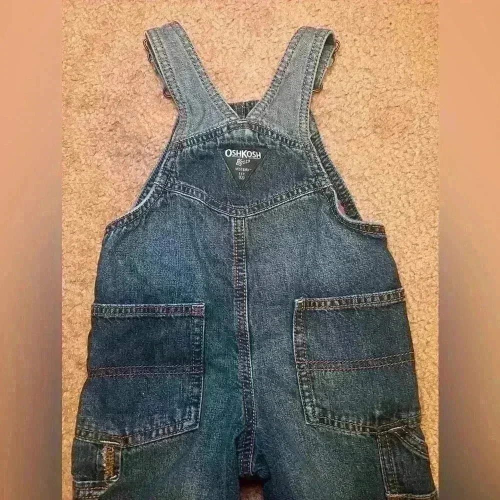 Oshkosh Bgosh Cotton Lined 12 month overalls